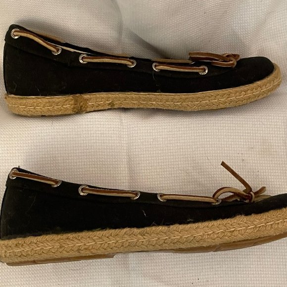 Black Sperry Top-Sider Espadrilles 7M - Picture 4 of 7